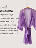 Retrobird Tül Kimono Kadın Lila