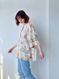 Retrobird Retro Yaka Oversize Gömlek Kadın Çok Renkli
