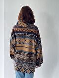 Retrobird Oversize Basic Kapüşonlu Sweatshirt Kadın Çok Renkli