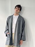 Retrobird Cepli Kışlık Hırka Kimono Unisex Gri