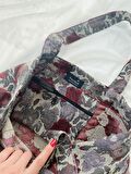 Retrobird Özel Tasarım Jakarlı Dokuma Kumaş Çanta Shopping Bag Çok Renkli