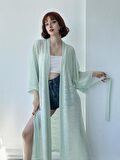 Retrobird Tasarım Kimono Kadın Çağla