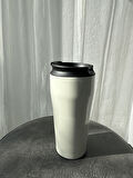 Retrobird Outdoor Kamp Paslanmaz 400 ML Çelik Termos Beyaz