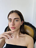 Retrobird 4'lü Pirinç Earcuff Kıkırdak Küpe Seti Kadın Sarı