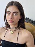 Retrobird Choker Bağlamalı Kolye Kadın Gold
