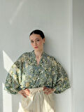 Retrobird Tasarım Mini Kimono Kadın Açık Yeşil