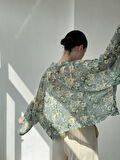 Retrobird Tasarım Mini Kimono Kadın Açık Yeşil