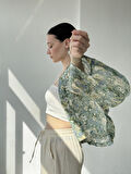 Retrobird Tasarım Mini Kimono Kadın Açık Yeşil