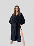 Retrobird Uzun Tasarım Kimono Kadın Siyah