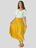 Retrobird Circle Kloş Midi Boy Etek Kadın Sarı