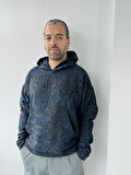 Retrobird Oversize Kapüşonlu Sweatshirt Unisex Lacivert