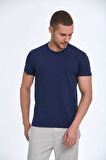 Ezra Basic Erkek Tişört Lacivert