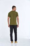 Cedro Baskılı Erkek Tişört Haki