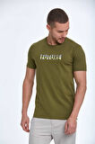 Oscar Baskılı Erkek Tişört Haki
