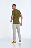 Oscar Baskılı Erkek Tişört Haki