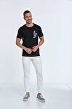 Ramon Baskılı Erkek Tişört Siyah
