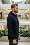 Juan Kapüşonlu Erkek Sweatshirt Siyah