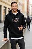 Sandro Kapüşonlu Erkek Sweatshirt Siyah