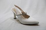 Podyum Topuklu Beyaz Kadın Ayakkabısı