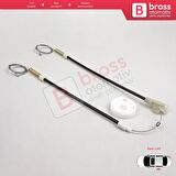 VW Golf MK3 1991-1998 5-Kapı Vento Jetta 1992-1999 İçin Elektrikli Arka Sol Cam Kriko Tamir Seti