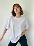 Retrobird Oversize Tişört Unisex Beyaz