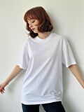 Retrobird Oversize Tişört Unisex Beyaz