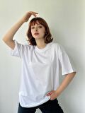 Retrobird Oversize Tişört Unisex Beyaz