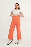 Narçiçeği Yüksek Bel Palazzo Pantolon