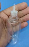 10 Adet 50 ml boş pet şişe İğne damlatma Uçlu tıpa Çocuk Kilitli Kapak Numune-likit-kolonya-parfüm-sıvı Gorilla benzeri 50 cc