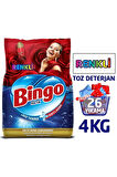 Bingo Matik Ultra Beyaz 4 kg + Renkli 4 kg Toz Çamaşır Deterjanı 2 li Set