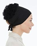 Lavender Fırfırlı Penye Bone  - Siyah-97