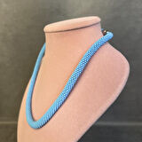 Uretti - Ege 7366 2637 El Yapımı Kum Boncuk Kolye ve Bileklik 2'li Set / 22 cm