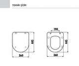 Creavit Selin Asma Klozet (SL320.00) + Tefen Klozet Kapağı (KC2201) 2'li Set