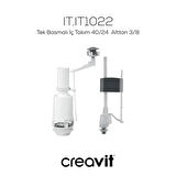 Creavit Pitta Arkadan Çıkışlı Klozet + Rezervuar + İç Takım + Çınar TP Yavaş Kapanan Kapak 4 'lü Set