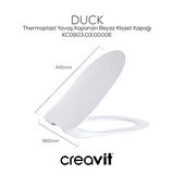 Creavit Free Asma Klozet (FE320.00) + Duck TP Yavaş Kapanan Kapak 2'li Set