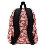 Vans Old Skool 22L Sırt Çantası Çiçekli Turuncu