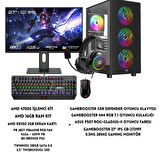 LYSERG PB A600B RGB Kasa Amd Ryzen 4700S 16 GB 128 GB SSD RX550 2 GB W11 Pro + Full Set