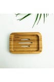 Sabunluk Kare Model Doğal Bambu Ağacından Dekoratif Banyo Sabunluğu