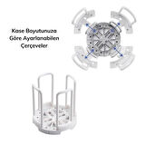 BUFFER® Tabak Bardak Kase Standı Bulaşık Kurutma Tutucu Mutfak Düzenleyici Organizatör