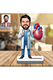 Kalp Cerrahı 3D Ahşap Biblo,Sevgiliye Hediye,Doğum Günü Hediyesi