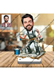 İnşaat Ustası 3D Ahşap Biblo,Sevgiliye Hediye,Doğum Günü Hediye