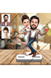 Sevgili Eş 3D Ahşap Biblo,Sevgiliye Hediye,Doğum Günü Hediyesi