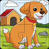 Br Toys 4'lü Puzzle Köpek ilk puzzlem Çocuklar İçin Eğitici-öğretici Ahşap 4 Parça