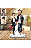 Yakın Arkadaş-Sevgili 3D Ahşap Biblo,Sevgiliye Hediye,Doğum Günü Hediyesi