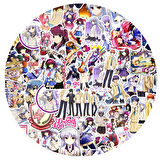 Anime Angel Beats Sticker Seti