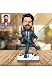 İş Adamı Ceo 3D Ahşap Biblo,Sevgiliye Hediye,Doğum Günü Hediye