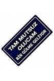 Bir Gülme Gelyor Yazılı Sök-Tak-Pratik Vantuzlu  Dekor Plaka