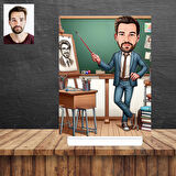 Öğretmen hediye Karikatür Figürü,Sevgiliye Hediye,Doğum Günü Hediyesi