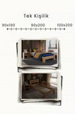 Letto   Tek Kişilik MDF Karyola