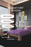 Lotus   Tek Kişilik MDF Karyola